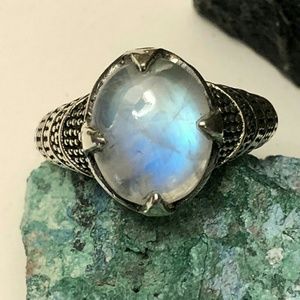 Moonstone Ring Size 8 Sterling Silver *NEW* June